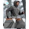 imageFREE SOLDIER Mens Waterproof Softshell Jacket Fleece Lined Outdoor Jacket Tactical Military Hoodie WindbreakerClassic Grey