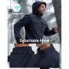 imageFREE SOLDIER Mens Waterproof Softshell Jacket Fleece Lined Outdoor Jacket Tactical Military Hoodie WindbreakerClassic Navy