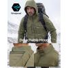 imageFREE SOLDIER Mens Waterproof Softshell Jacket Fleece Lined Outdoor Jacket Tactical Military Hoodie WindbreakerGreen