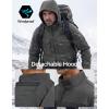 imageFREE SOLDIER Mens Waterproof Softshell Jacket Fleece Lined Outdoor Jacket Tactical Military Hoodie WindbreakerGrey