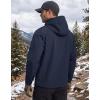 imageFREE SOLDIER Mens Waterproof Softshell Jacket Fleece Lined Outdoor Jacket Tactical Military Hoodie WindbreakerNavy