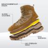 imageFREE SOLDIER Mens Waterproof Tactical Hiking Boots Military Work Boots Combat BootsUS Brown 13