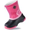 imageFREE SOLDIER Snow Boots for Kids Waterproof with Zipper Winter Warm Non Slip Cold Weather Outdoor Boys Girls Snow BootsPink
