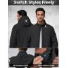 imageFREE SOLDIER Softshell Jackets for Men Water Resistant Fleece Lined Tactical Hunting Winter Windbreaker with Detachable HoodBlack2XL