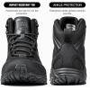 imageFREE SOLDIER Waterproof Hiking Boots for Men Black Boots Hiking Shoes for MenBlackvibram