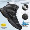 imageFREE SOLDIER Waterproof Hiking Boots for Men Black Boots Hiking Shoes for MenBlackvibram