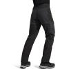 imageFREE SOLDIER Waterproof Mens Ski Pants Hiking Outdoor Snowboard Snow Pants with Bottom Leg ZipperDark Black 38W x 32L