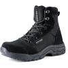 imageFREE SOLDIER Womens Tactical Hiking 6 Inches Lightweight Combat Boot Durable Comfortable Work Boots for WomenBlack