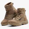 imageFREE SOLDIER Womens Tactical Hiking 6 Inches Lightweight Combat Boot Durable Comfortable Work Boots for WomenTan