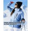 imageFREE SOLDIER Womens Waterproof Ski Jacket Fleece Lined Warm Winter Snow Coat Windproof Hooded Raincoat Blue3XL