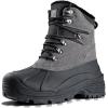 imageFREE SOLDIER Mens Snow Winter Boots for Men Warm Fleece Lining Winter Ski Shoes Waterproof Insulated BootiesGrey12