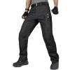 imageFREE SOLDIER Mens Tactical Pants Water Resistant Ripstop Cargo Work Lightweight EDC Hiking Pants with Multi Pockets 34W x 34L Black