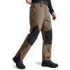 imageFREE SOLDIER Mens Waterproof Ski Pants Winter Thermal Insulated Snow Ski Pants with Zipper PocketsBrown Black