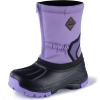 imageFREE SOLDIER Snow Boots for Kids Waterproof with Zipper Winter Warm Non Slip Cold Weather Outdoor Boys Girls Snow BootsPurple