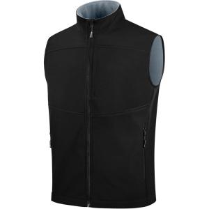 imageFREE SOLDIER Mens Lightweight Golf Vest Outerwear Windproof Sleeveless Softshell Jacket Running VestBlack