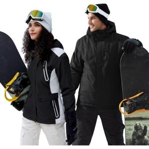 imageFREE SOLDIER Waterproof Ski Snow Jacket for Men amp Women Fleece Lined Warm Winter Rain Jacket