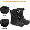 imageFREE SOLDIER Mens Snow Boots Insulated Waterproof Winter Shoes Nonslip Outdoor Footwear with Removable LiningThick Black8