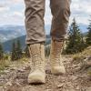 imageFREE SOLDIER Mens Work Tactical Boots 8 Inches Side Zipper Lightweight Combat Boots Durable Suede Leather Military Boot Desert BootSand