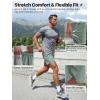 imageFREE SOLDIER 2 Pack Mens Athletic Running Shorts 9 Quick Dry Gym Basketball Shorts Lightweight Workout Shorts with PocketsGreygreen