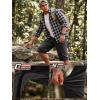 imageFREE SOLDIER Mens Capri Long Cargo Shorts WearResistant Stretch Below Knee Shorts with 6 Pockets for Work Casual HikingBlack