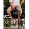 imageFREE SOLDIER Mens Capri Long Cargo Shorts WearResistant Stretch Below Knee Shorts with 6 Pockets for Work Casual HikingBlack