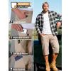 imageFREE SOLDIER Mens Capri Long Cargo Shorts WearResistant Stretch Below Knee Shorts with 6 Pockets for Work Casual HikingKhaki