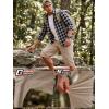 imageFREE SOLDIER Mens Capri Long Cargo Shorts WearResistant Stretch Below Knee Shorts with 6 Pockets for Work Casual HikingKhaki