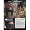 imageFREE SOLDIER Mens Hiking Convertible Pants Waterproof Quick Dry Zip Off Cargo Fishing PantsBlack