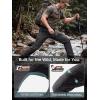 imageFREE SOLDIER Mens Hiking Convertible Pants Waterproof Quick Dry Zip Off Cargo Fishing PantsBlack