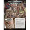 imageFREE SOLDIER Mens Hiking Convertible Pants Waterproof Quick Dry Zip Off Cargo Fishing PantsDark Khaki