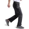 imageFREE SOLDIER Mens Lightweight Rain Pants Windproof Waterproof Packable Hiking Fishing Outdoor PantsBlack
