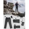 imageFREE SOLDIER Mens Lightweight Rain Pants Windproof Waterproof Packable Hiking Fishing Outdoor PantsBlack