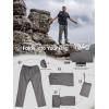 imageFREE SOLDIER Mens Lightweight Rain Pants Windproof Waterproof Packable Hiking Fishing Outdoor PantsGray