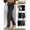 imageFREE SOLDIER Mens Outdoor Cargo Hiking Pants with Belt Lightweight Waterproof Quick Dry Tactical Pants Nylon SpandexBlack