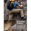 imageFREE SOLDIER Mens Outdoor Cargo Hiking Pants with Belt Lightweight Waterproof Quick Dry Tactical Pants Nylon SpandexBrown