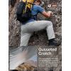 imageFREE SOLDIER Mens Outdoor Cargo Hiking Pants with Belt Lightweight Waterproof Quick Dry Tactical Pants Nylon SpandexLight Gray