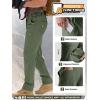 imageFREE SOLDIER Mens Outdoor Cargo Hiking Pants with Belt Lightweight Waterproof Quick Dry Tactical Pants Nylon SpandexMuted Green