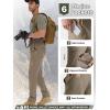 imageFREE SOLDIER Mens Outdoor Cargo Hiking Pants with Belt Lightweight Waterproof Quick Dry Tactical Pants Nylon SpandexSand