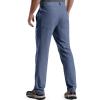 imageFREE SOLDIER Mens Outdoor Cargo Hiking Pants with Belt Lightweight Waterproof Quick Dry Tactical Pants Nylon SpandexTitanium Blue
