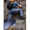 imageFREE SOLDIER Mens Outdoor Cargo Hiking Pants with Belt Lightweight Waterproof Quick Dry Tactical Pants Nylon SpandexTitanium Blue