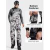imageFREE SOLDIER Mens Snow Bibs Ski Pants Softshell Waterproof Insulated Warm Snow Pants Windproof Ski Bib OverallsCamo Green 2XLarge32