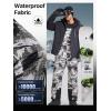 imageFREE SOLDIER Mens Snow Bibs Ski Pants Softshell Waterproof Insulated Warm Snow Pants Windproof Ski Bib OverallsCamo Green 2XLarge32