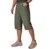 imageFREE SOLDIER Mens Capri Long Cargo Shorts WearResistant Stretch Below Knee Shorts with 6 Pockets for Work Casual HikingOlive Green