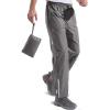 imageFREE SOLDIER Mens Lightweight Rain Pants Windproof Waterproof Packable Hiking Fishing Outdoor PantsGray