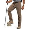 imageFREE SOLDIER Mens Outdoor Cargo Hiking Pants with Belt Lightweight Waterproof Quick Dry Tactical Pants Nylon SpandexBrown