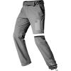 imageFREE SOLDIER Mens Outdoor Convertible Hiking Pants Lightweight Quick Dry Zip Off Fishing Pants with BeltGray
