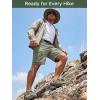 imageFREE SOLDIER Mens Cargo Hiking Shorts Lightweight Quick Dry Nylon Shorts with Belt for Tactical WorkMix Fir Green