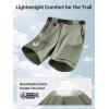 imageFREE SOLDIER Mens Cargo Hiking Shorts Lightweight Quick Dry Nylon Shorts with Belt for Tactical WorkMix Fir Green