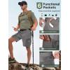 imageFREE SOLDIER Mens Cargo Hiking Shorts Lightweight Quick Dry Nylon Shorts with Belt for Tactical WorkMixgray