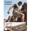 imageFREE SOLDIER Mens Cargo Hiking Shorts Lightweight Quick Dry Nylon Shorts with Belt for Tactical WorkMixmud